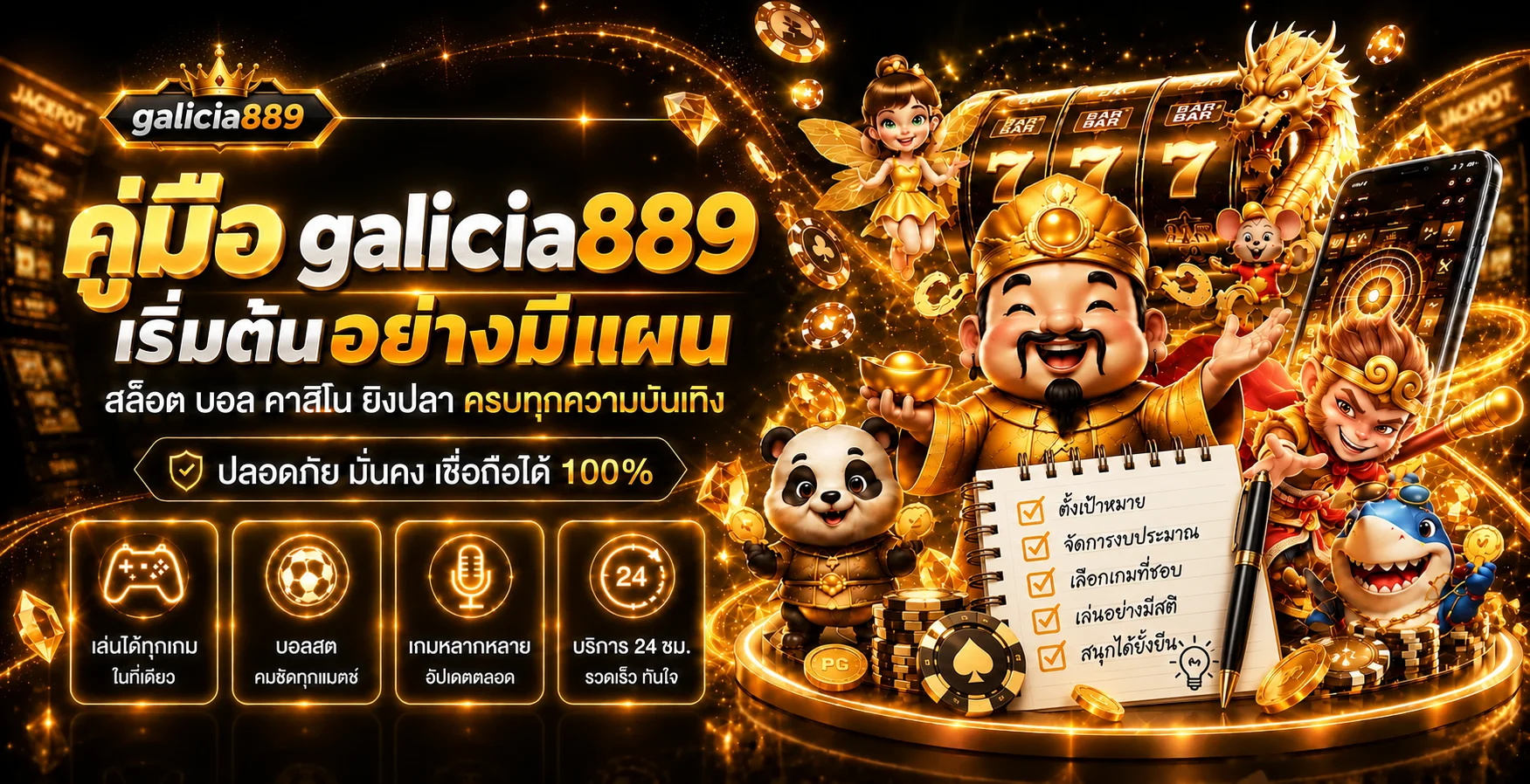 galicia889 คู่มือเริ่มต้น ทางเข้า สมัคร และทดลองเล่น